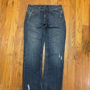 Black X Ray blue jeans with cool stitching, Size: 34"